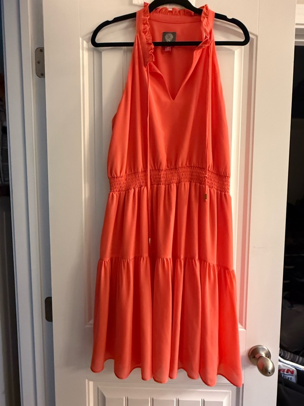 Vince Camuto Coral Halter Tiered Girls Dress